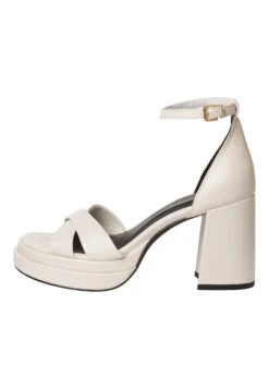 Marco Tozzi Sandalen Met Hoge Hak - Cream