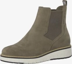 Enkellaarsjes Chelsea Boots Dames Donkerbeige