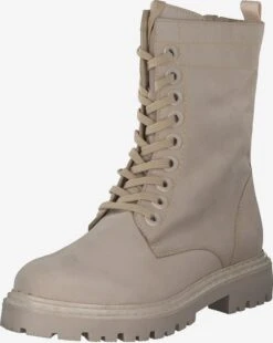 Marco Tozzi Enkellaarsjes Veterlaarsjes 25295 Dames Beige