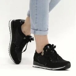 Marco Tozzi Sneakers Laag Sneakers Laag - Zwart - Maat 43