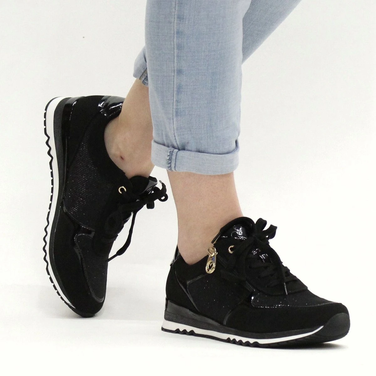 Marco Tozzi Sneakers Laag Sneakers Laag - Zwart - Maat 43 1 Marco Tozzi Sneakers Laag Sneakers Laag - Zwart - Maat 43