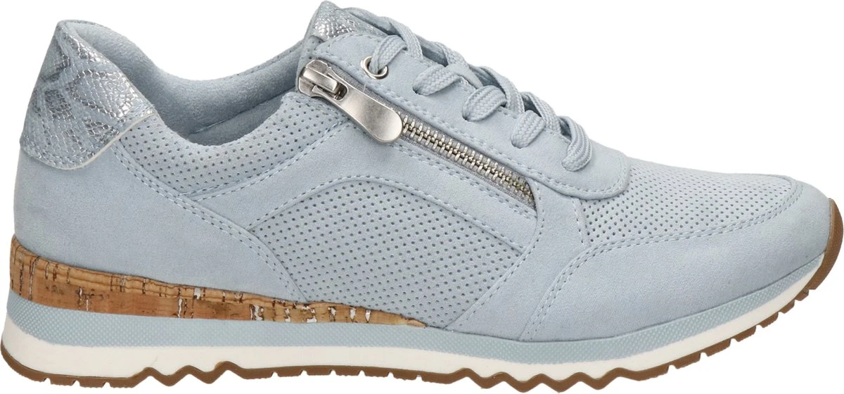 Marco Tozzi Dames Sneaker - Licht Blauw - Maat 38 8 Marco Tozzi Dames Sneaker - Licht Blauw - Maat 38 - Afbeelding 8