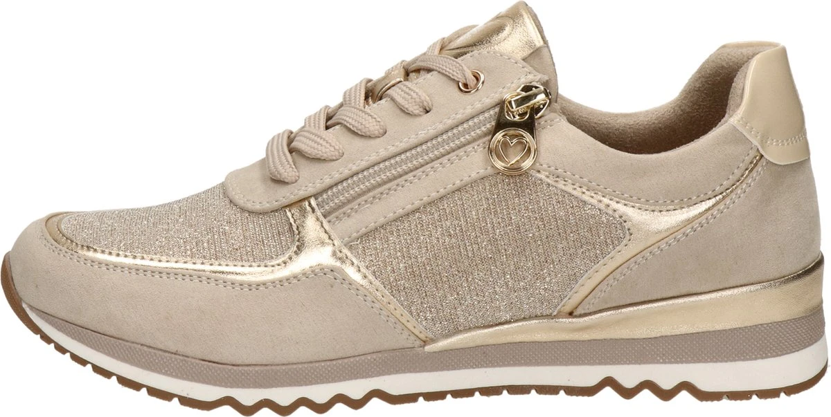 Marco Tozzi Sneaker Dames - Beige Multi - Maat 41 2 Marco Tozzi Sneaker Dames - Beige Multi - Maat 41 - Afbeelding 2