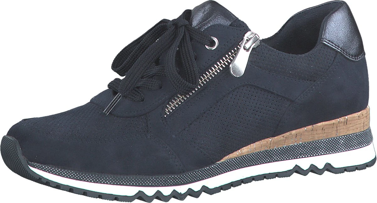 Marco Tozzi Dames Sneaker - 23781-991 Donkerblauw - Maat 38 1 Marco Tozzi Dames Sneaker - 23781-991 Donkerblauw - Maat 38