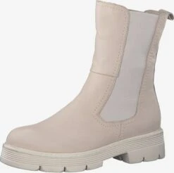 Marco Tozzi Enkellaarsjes Chelsea Boots Dames Beige / Crème