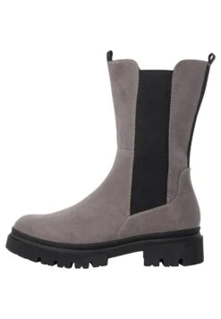 Marco Tozzi Plateaulaarzen - Dk.Grey Comb