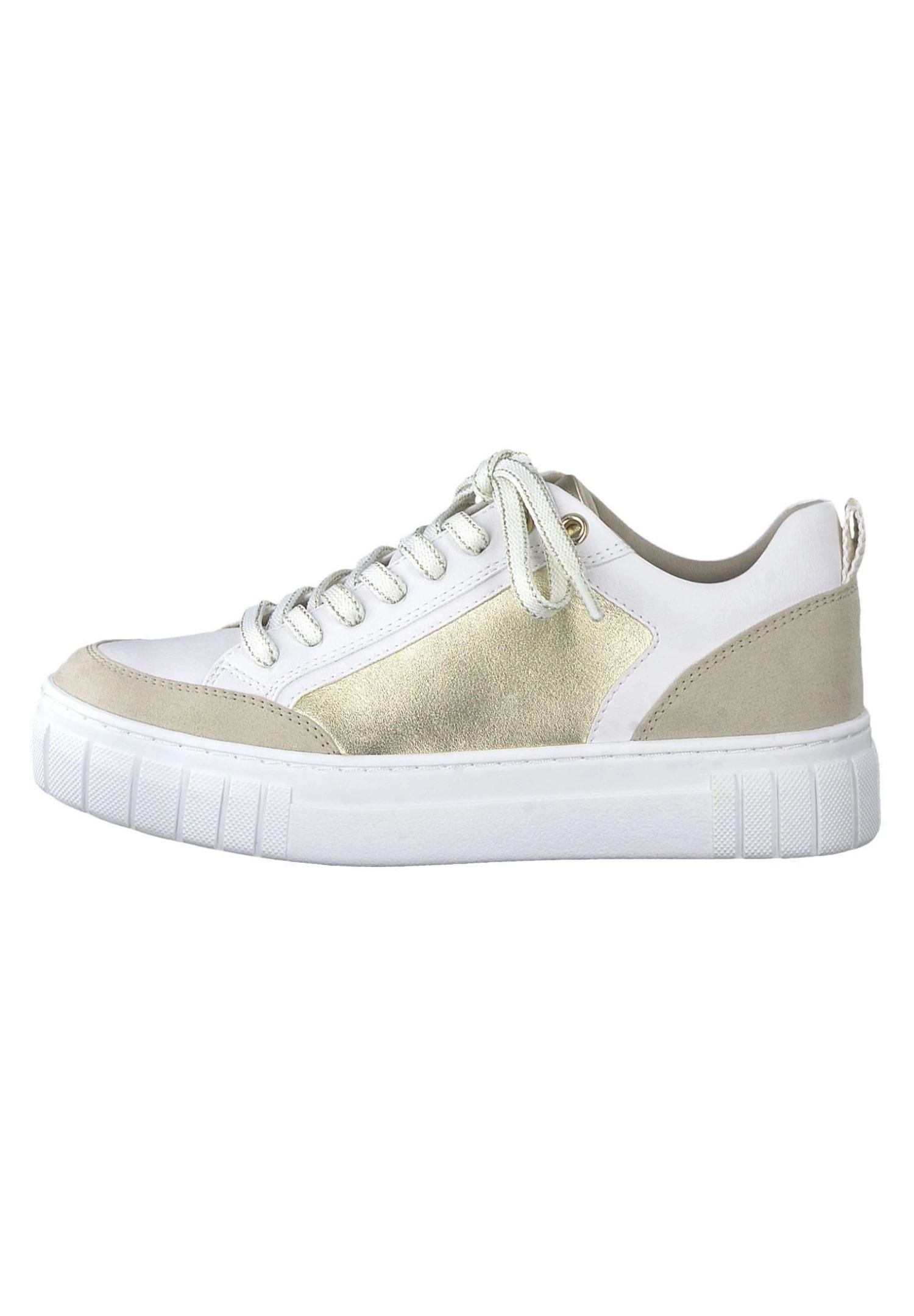 Marco Tozzi Sneakers Laag - White/Dune Comb 1 Marco Tozzi Sneakers Laag - White/Dune Comb