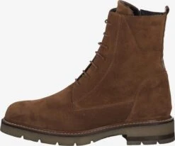 Marco Tozzi Enkellaarsjes Veterlaarsjes Dames Bruin / Brokaat