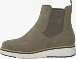Enkellaarsjes Chelsea Boots Dames Donkerbeige -Clothing store 369d6fc56f27aaec22ab1d0805d1251f