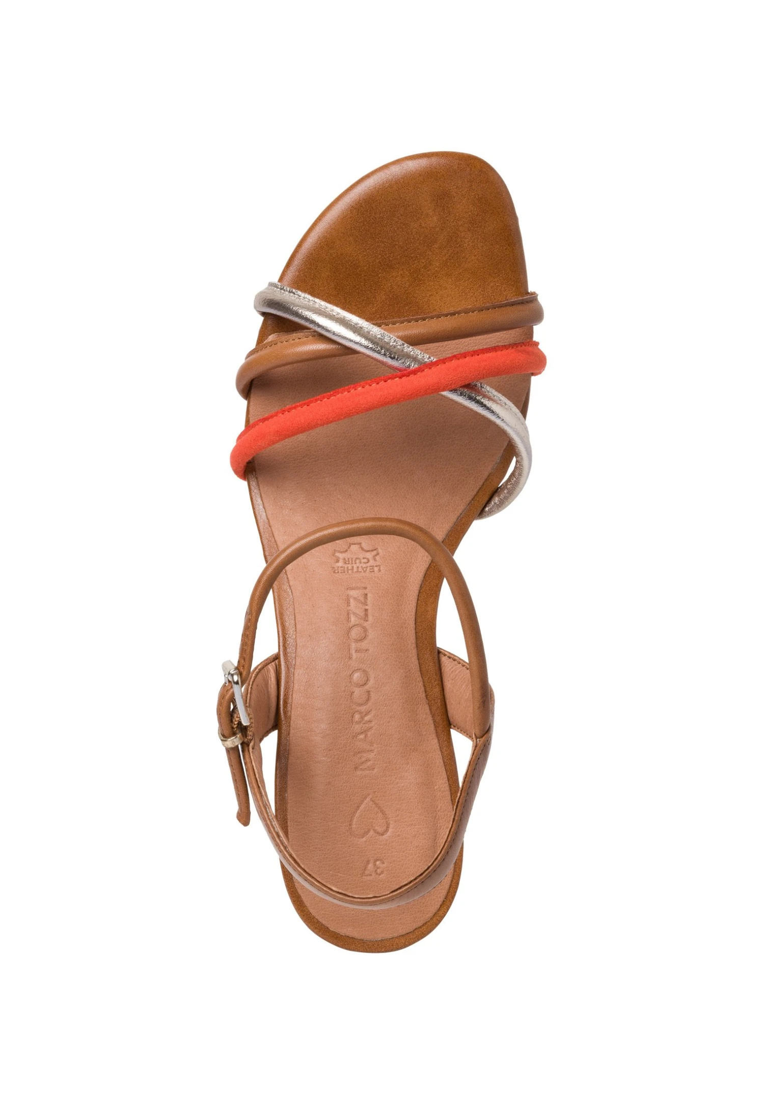 Marco Tozzi Sandalen - Cognac Comb 4 Marco Tozzi Sandalen - Cognac Comb - Afbeelding 4