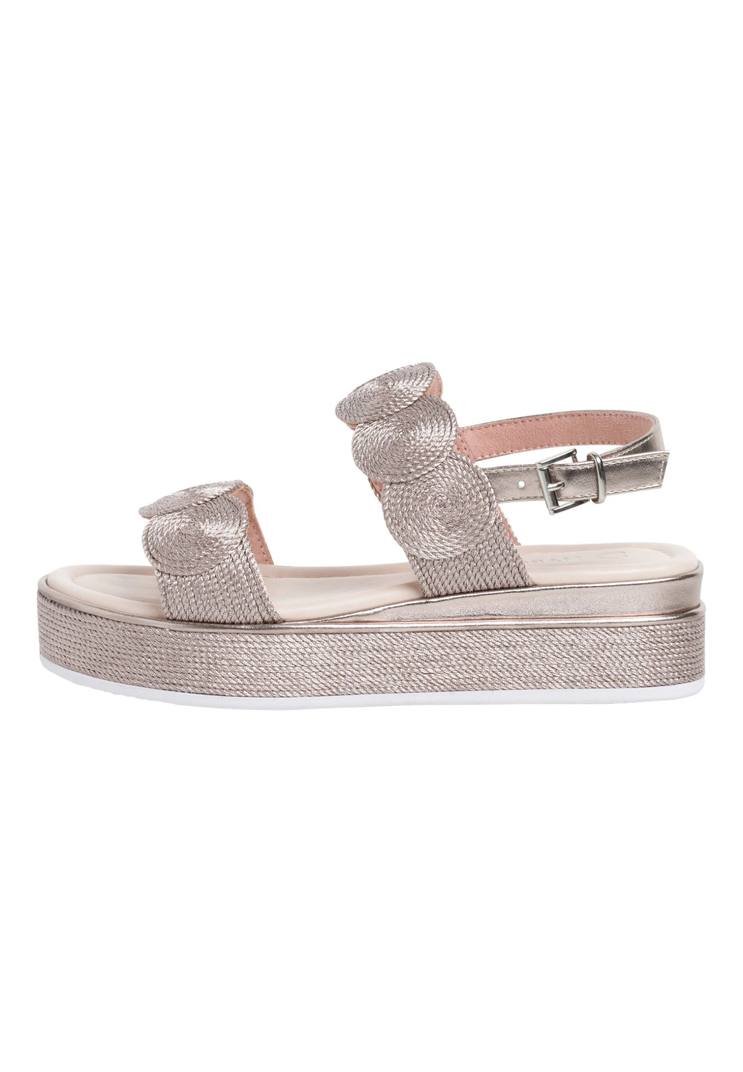 Marco Tozzi Sandalen Met Plateauzool - Rose Metallic 2 Marco Tozzi Sandalen Met Plateauzool - Rose Metallic - Afbeelding 2
