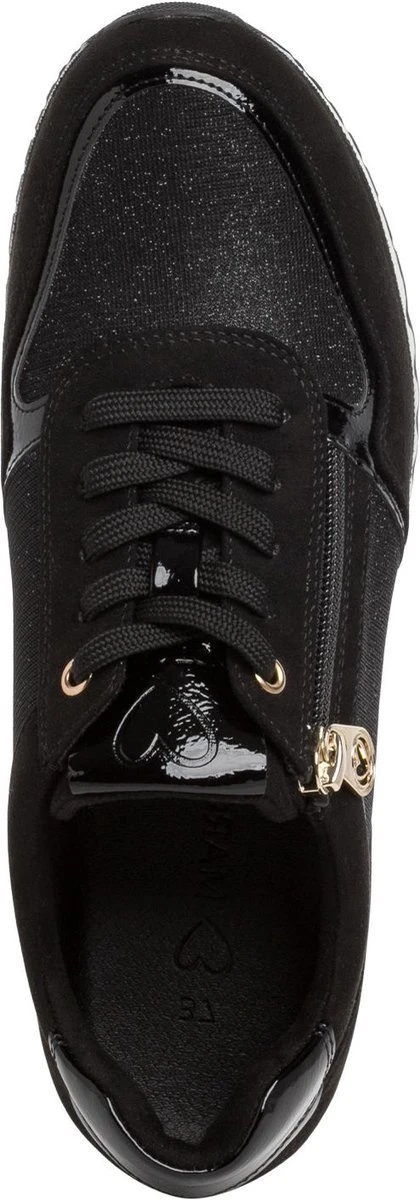 Marco Tozzi Marco Tozzi Sneakers Zwart Textiel - Maat 39 18 Marco Tozzi Marco Tozzi Sneakers Zwart Textiel - Maat 39 - Afbeelding 18