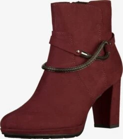 Marco Tozzi Klassieke Enkellaarsjes Enkellaarsjes Dames Donkerrood