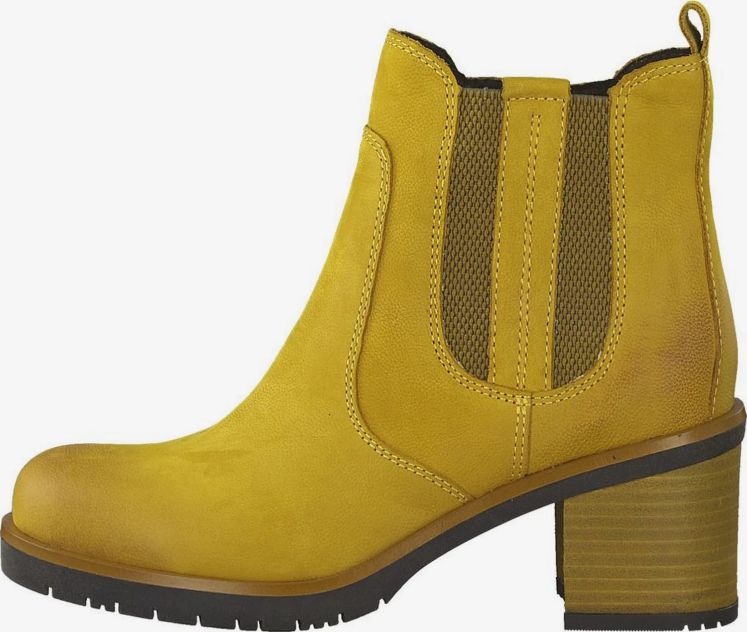 Marco Tozzi Enkellaarsjes Chelsea Boots Dames Safraan 5 Marco Tozzi Enkellaarsjes Chelsea Boots Dames Safraan - Afbeelding 5
