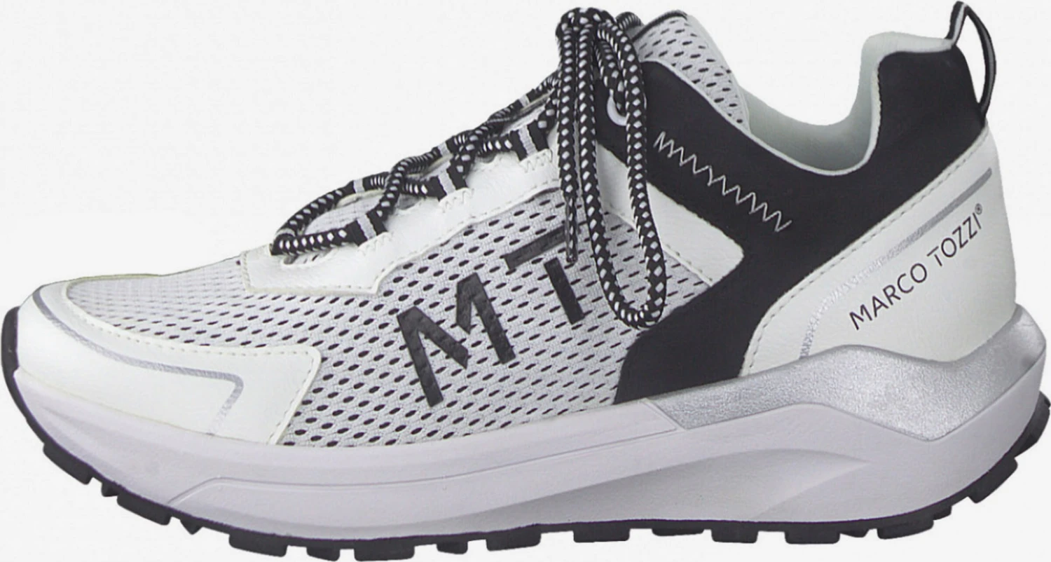 Marco Tozzi Running Sneakers Sneakers Laag Dames Offwhite 2 Marco Tozzi Running Sneakers Sneakers Laag Dames Offwhite - Afbeelding 2