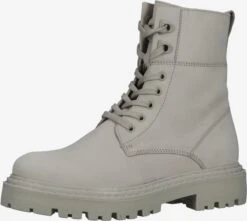 Marco Tozzi Enkellaarsjes Veterlaarsjes Dames Grijs