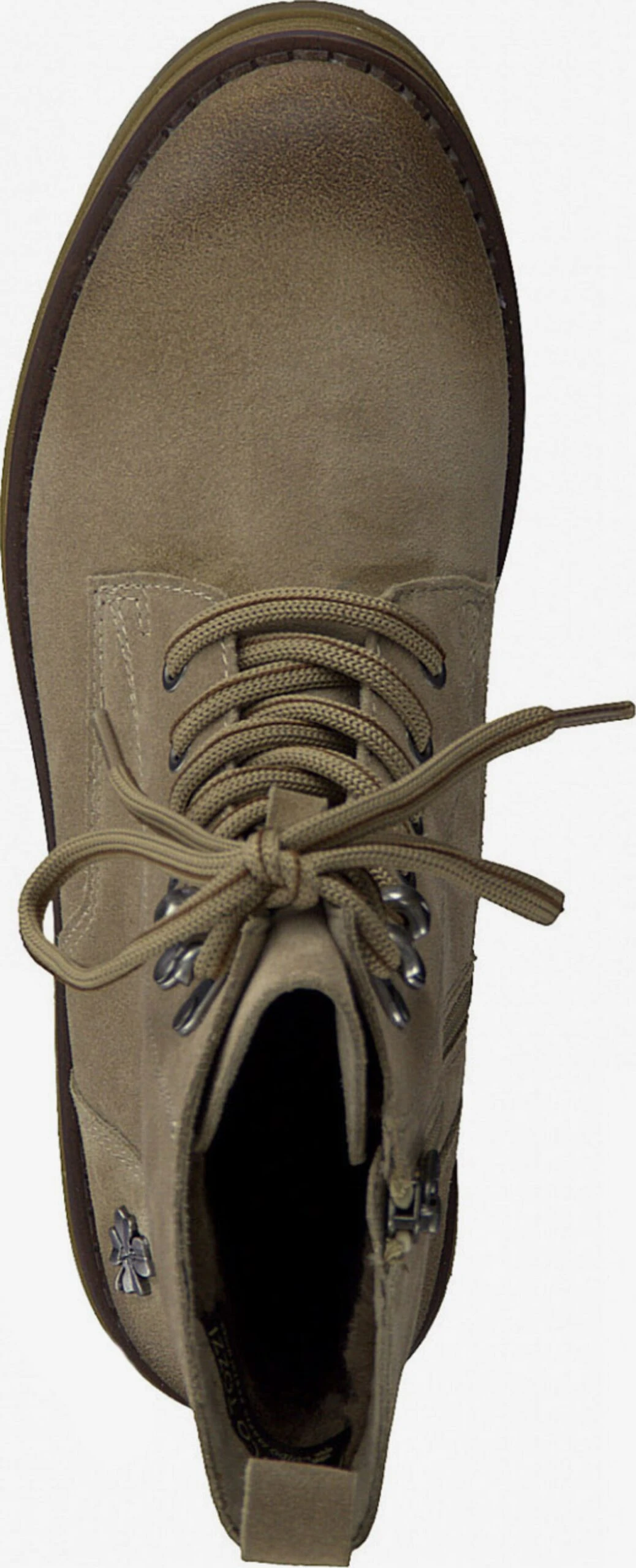 Enkellaarsjes Veterlaarsjes Dames Lichtbruin 4 Enkellaarsjes Veterlaarsjes Dames Lichtbruin - Afbeelding 4