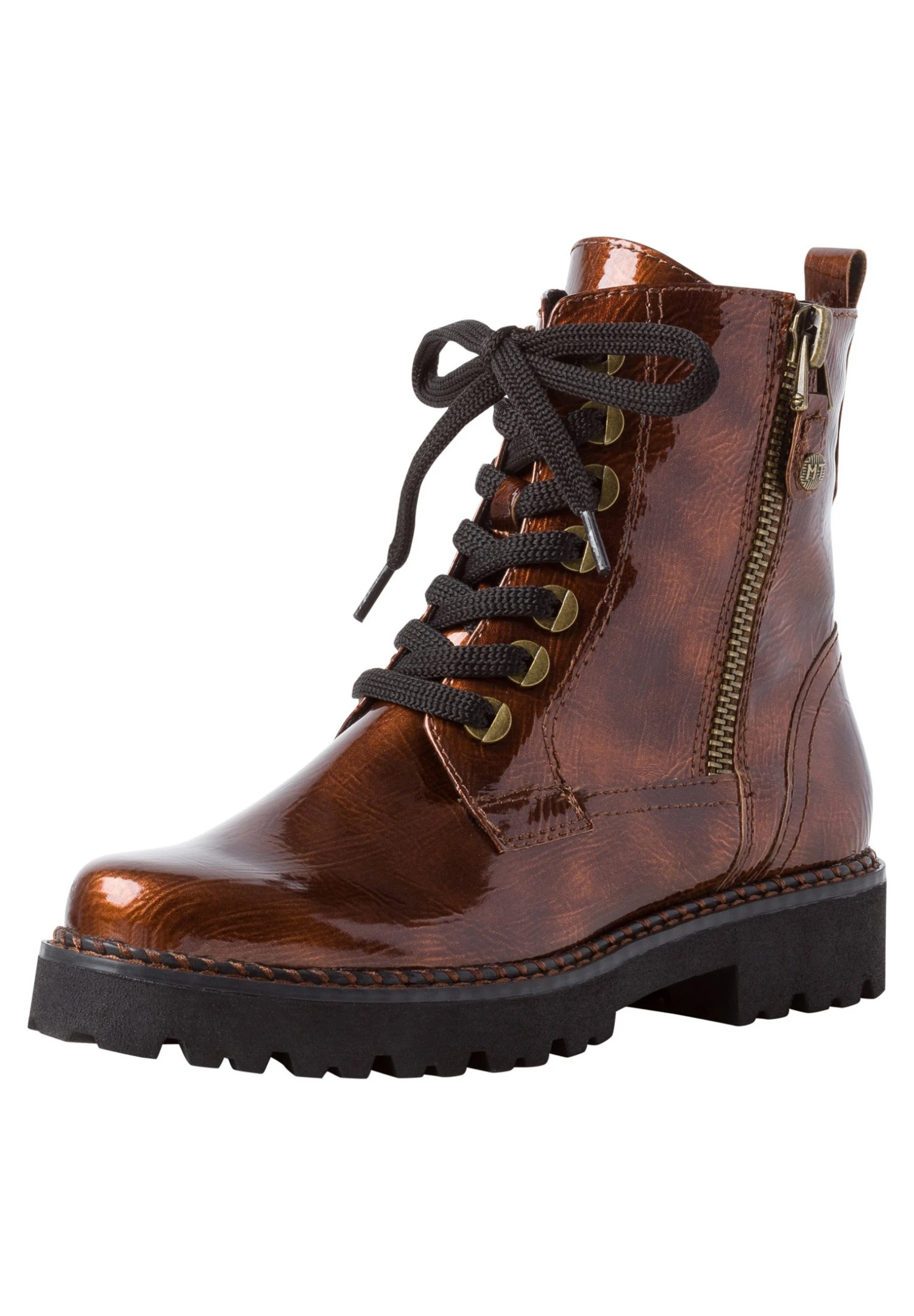 Marco Tozzi Veterboots - Bronce Patent 2 Marco Tozzi Veterboots - Bronce Patent - Afbeelding 2