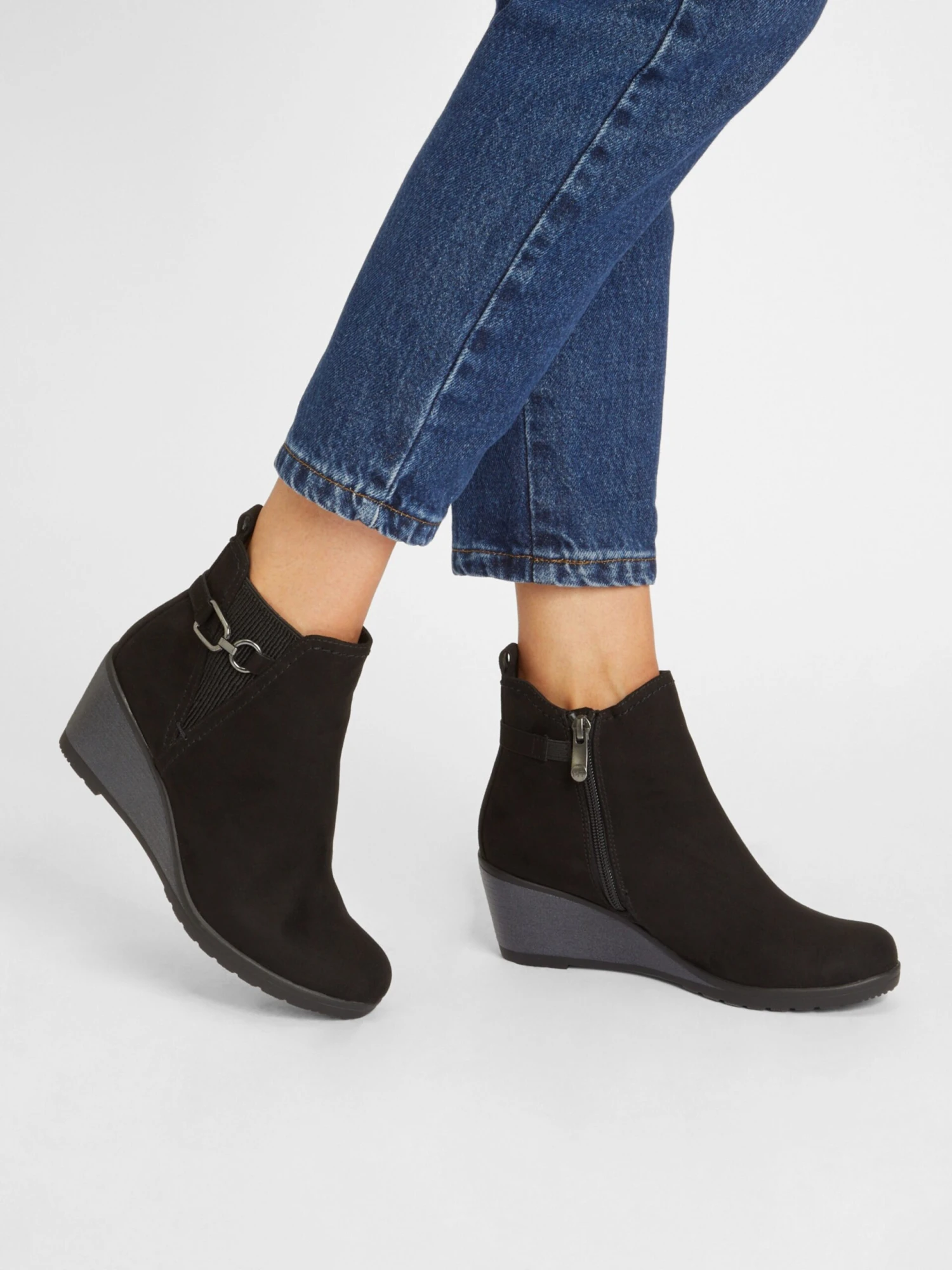 Marco Tozzi Overige Enkellaarsjes Enkellaarsje Dames Zwart 5 Marco Tozzi Overige Enkellaarsjes Enkellaarsje Dames Zwart - Afbeelding 5