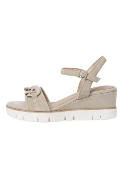 Marco Tozzi Sandalen Met Plateauzool - Dune