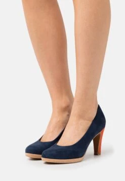 Marco Tozzi Klassieke Pumps - Navy/Multi-Coloured