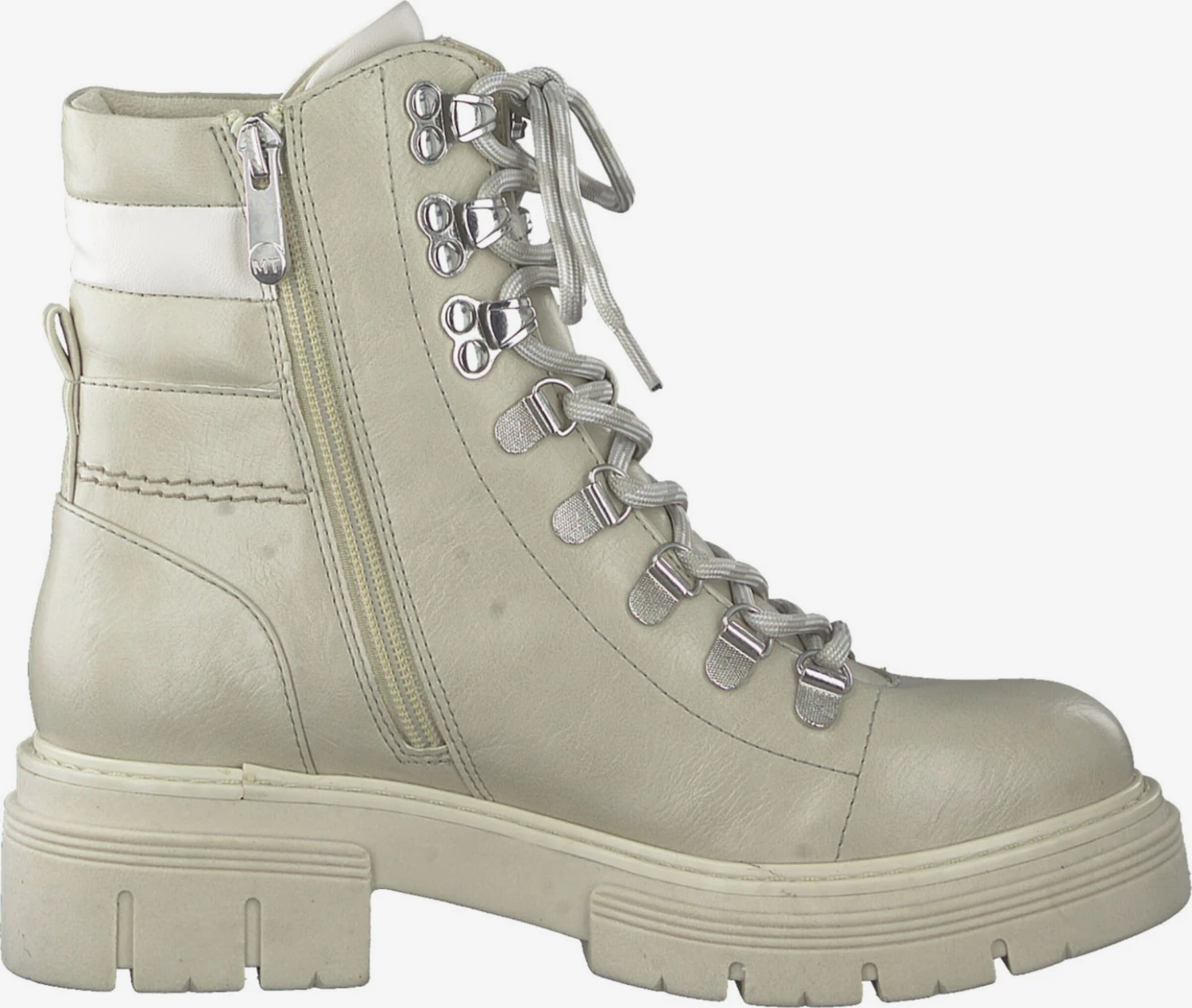 Marco Tozzi Enkellaarsjes Veterlaarsjes Dames Beige / Ecru 3 Marco Tozzi Enkellaarsjes Veterlaarsjes Dames Beige / Ecru - Afbeelding 3