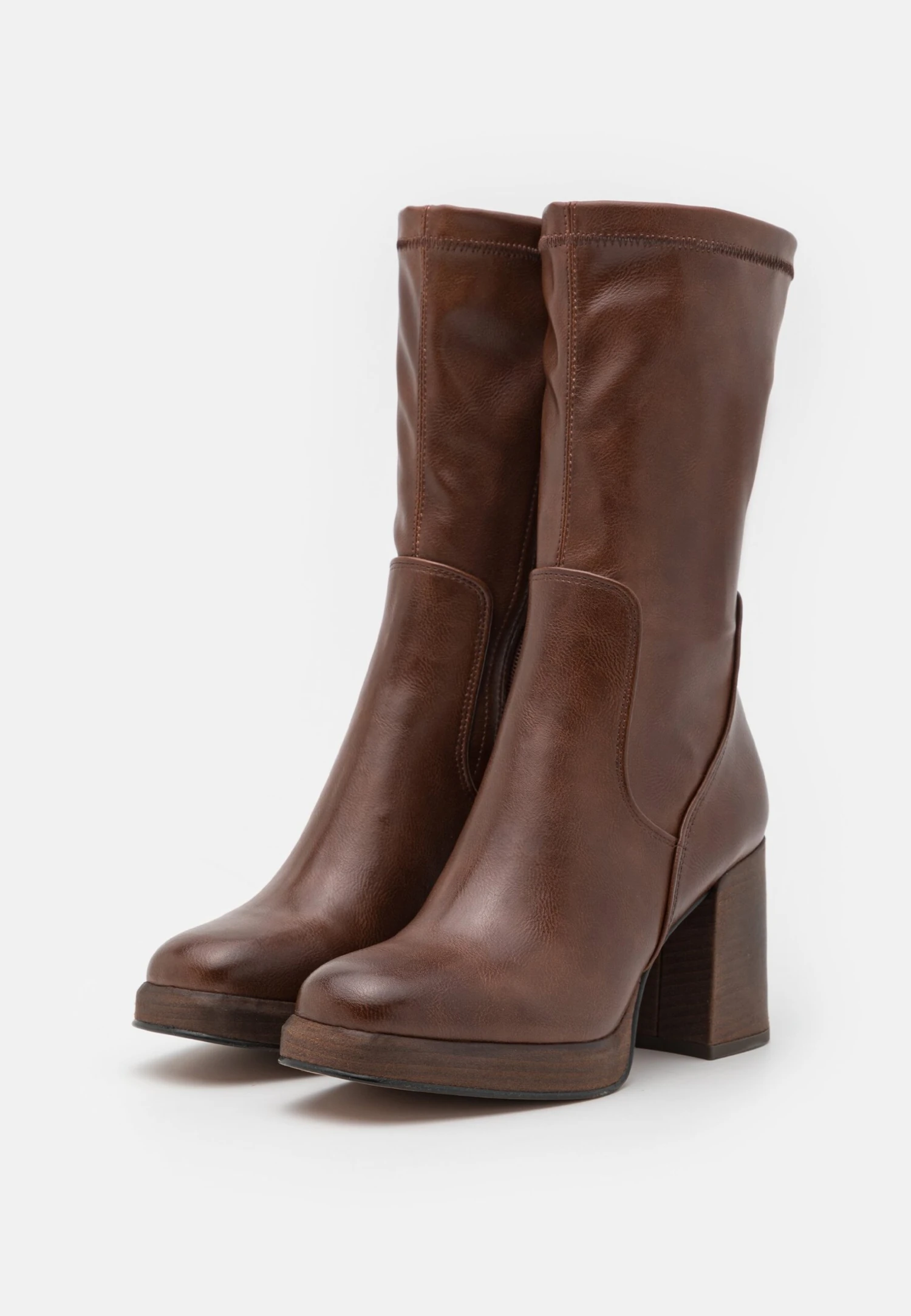 Marco Tozzi Plateaulaarzen - Chestnut 3 Marco Tozzi Plateaulaarzen - Chestnut - Afbeelding 3