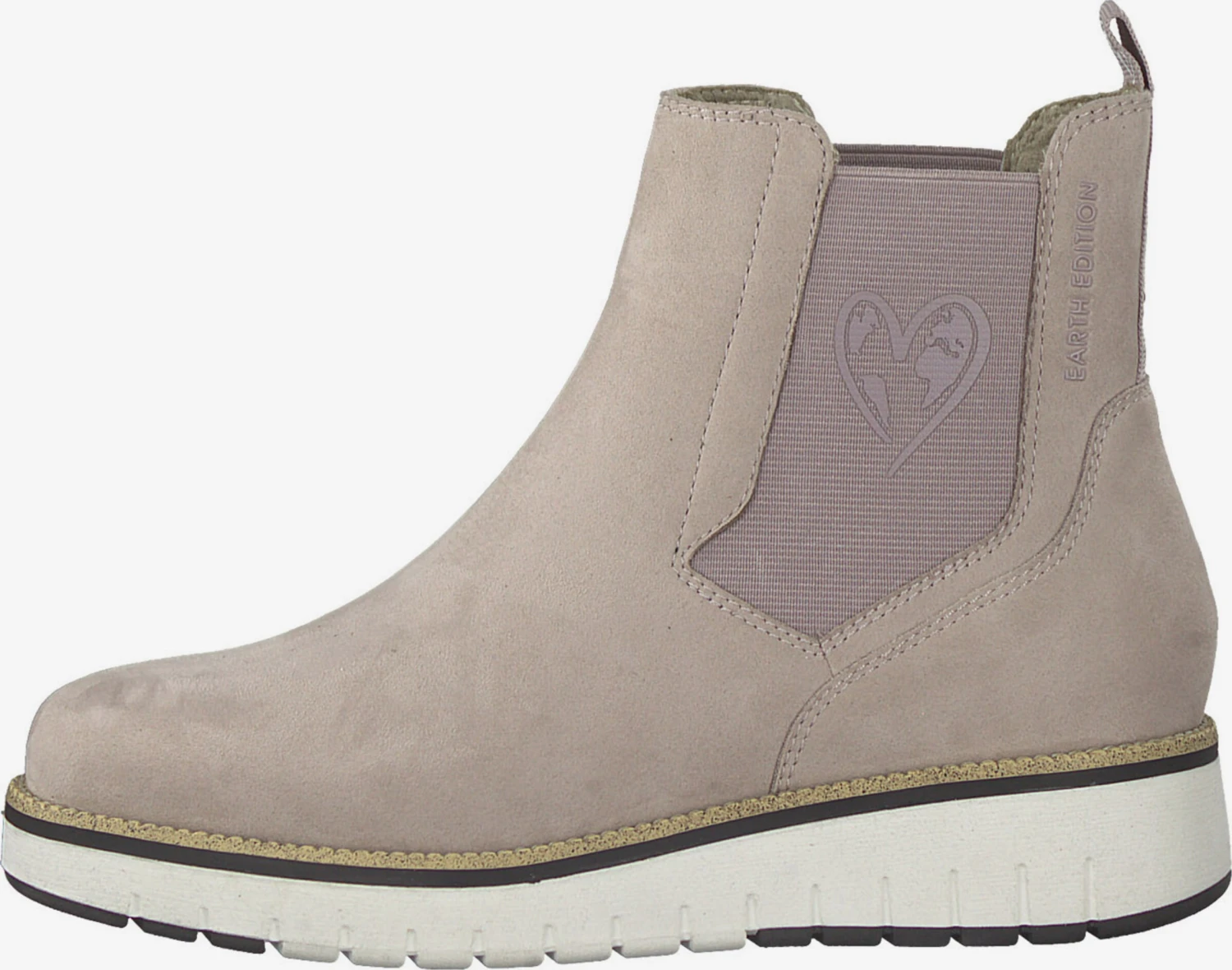 Enkellaarsjes Chelsea Boots Dames Mauve 3 Enkellaarsjes Chelsea Boots Dames Mauve - Afbeelding 3
