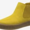 Marco Tozzi Enkellaarsjes Chelsea Boots Dames Citroengeel