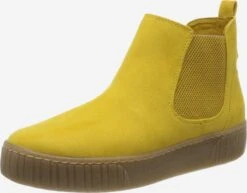 Marco Tozzi Enkellaarsjes Chelsea Boots Dames Citroengeel