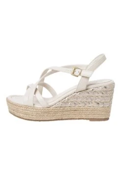 Marco Tozzi Sandalen Met Sleehak - Cream