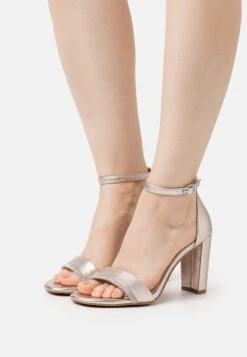 Marco Tozzi Sandalen Met Hoge Hak - Platinum Comb