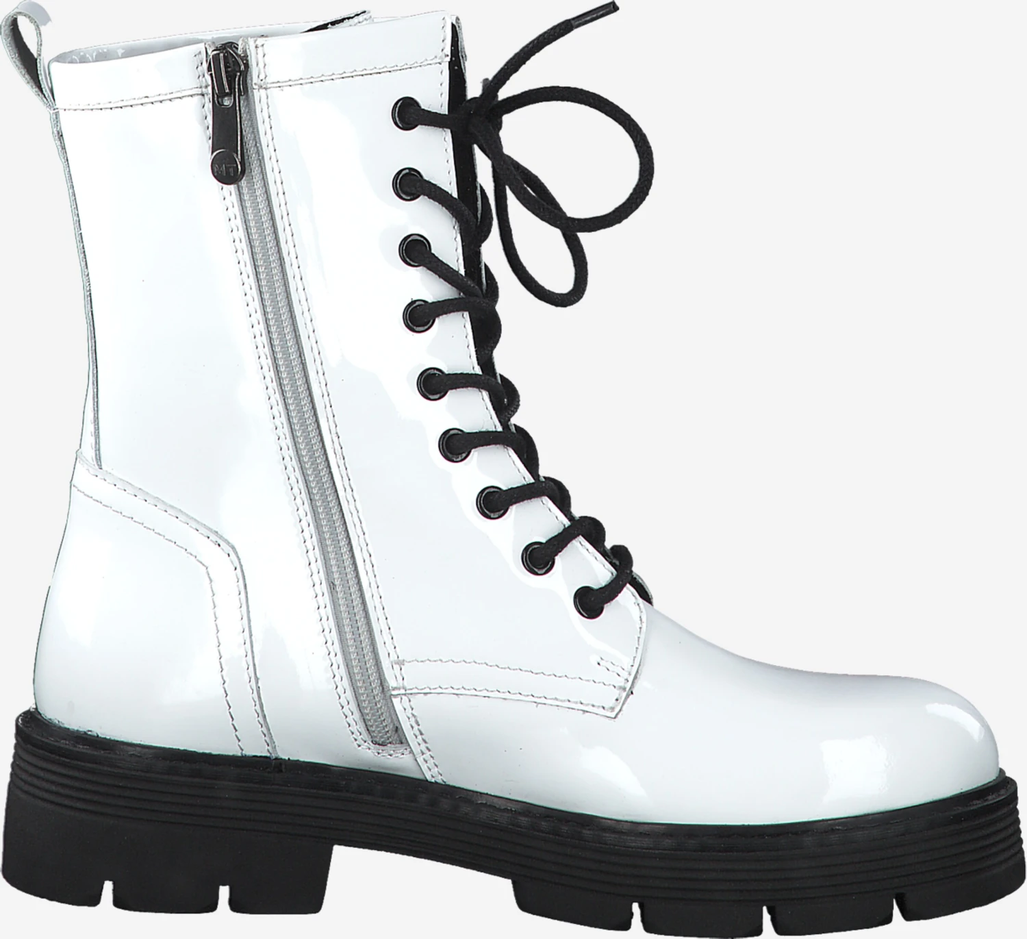 Marco Tozzi Enkellaarsjes Veterlaarsjes Dames Wit 2 Marco Tozzi Enkellaarsjes Veterlaarsjes Dames Wit - Afbeelding 2