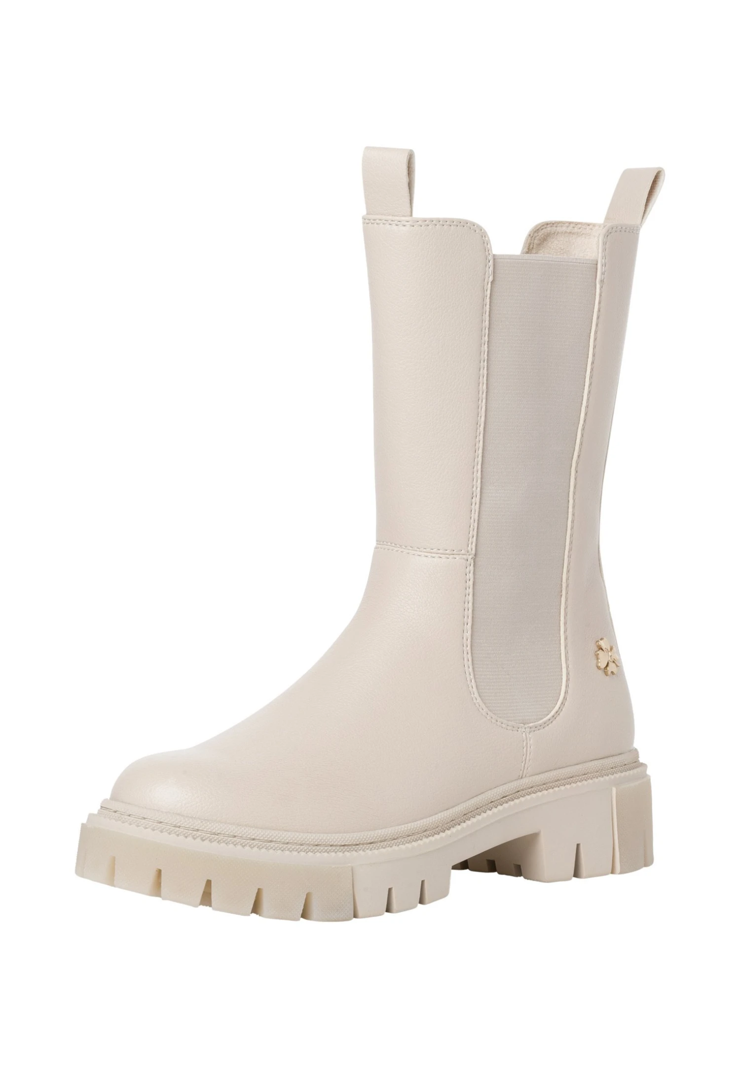 Marco Tozzi Guido Maria Kretschmer - Enkellaarsjes Met Plateauzool - Cream 2 Marco Tozzi Guido Maria Kretschmer - Enkellaarsjes Met Plateauzool - Cream - Afbeelding 2