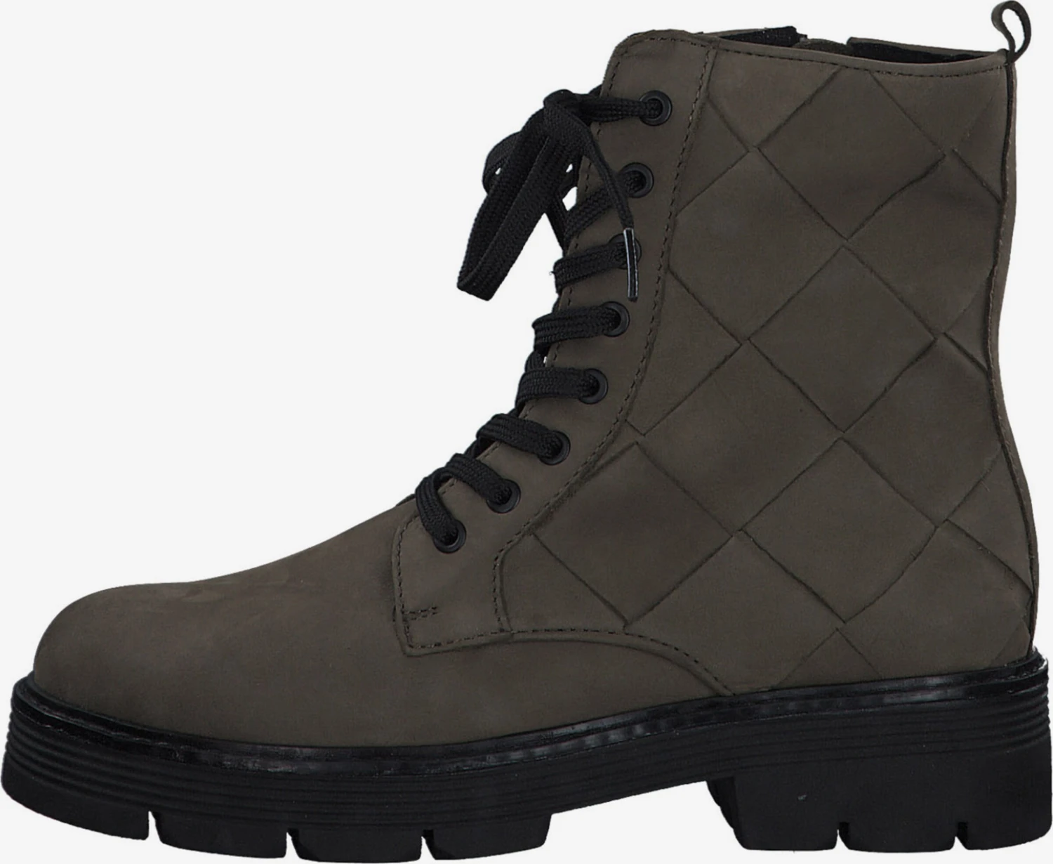 Marco Tozzi Enkellaarsjes Veterlaarsjes Dames Olijfgroen 2 Marco Tozzi Enkellaarsjes Veterlaarsjes Dames Olijfgroen - Afbeelding 2