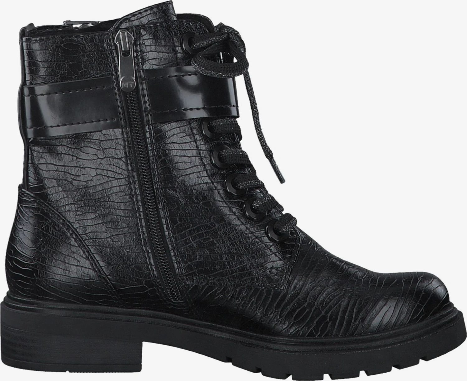 Marco Tozzi Enkellaarsjes Veterlaarsjes Dames Zwart 4 Marco Tozzi Enkellaarsjes Veterlaarsjes Dames Zwart - Afbeelding 4