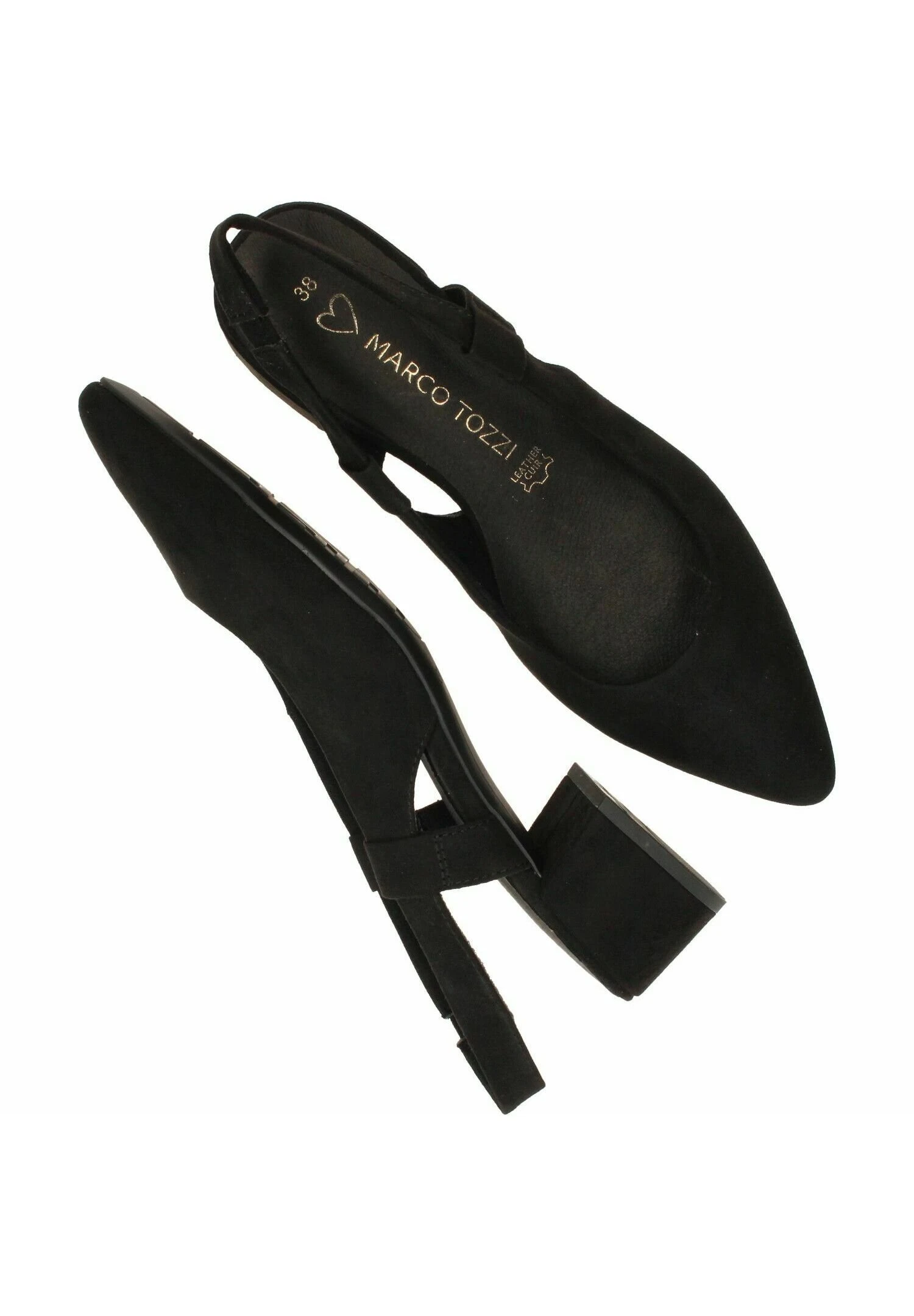 Marco Tozzi Klassieke Pumps - Black Suedine 3 Marco Tozzi Klassieke Pumps - Black Suedine - Afbeelding 3