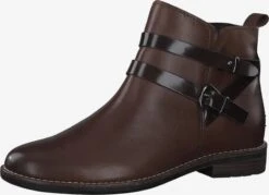 Marco Tozzi Overige Enkellaarsjes Enkellaarsje Dames Donkerbruin