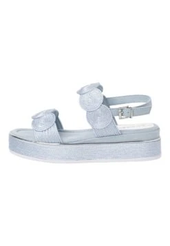 Marco Tozzi Sandalen Met Plateauzool - Lt Blue Met