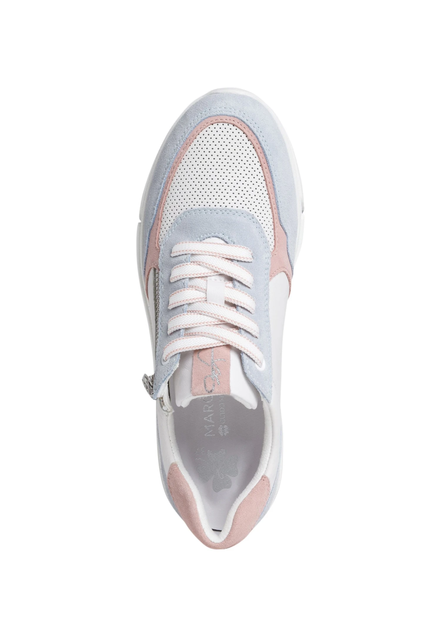 Marco Tozzi By Guido Maria Kretschmer - Sneakers Laag - White/L Blu C 3 Marco Tozzi By Guido Maria Kretschmer - Sneakers Laag - White/L Blu C - Afbeelding 3
