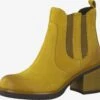 Marco Tozzi Enkellaarsjes Chelsea Boots Dames Safraan