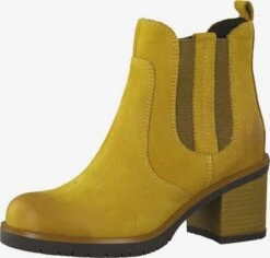 Marco Tozzi Enkellaarsjes Chelsea Boots Dames Safraan