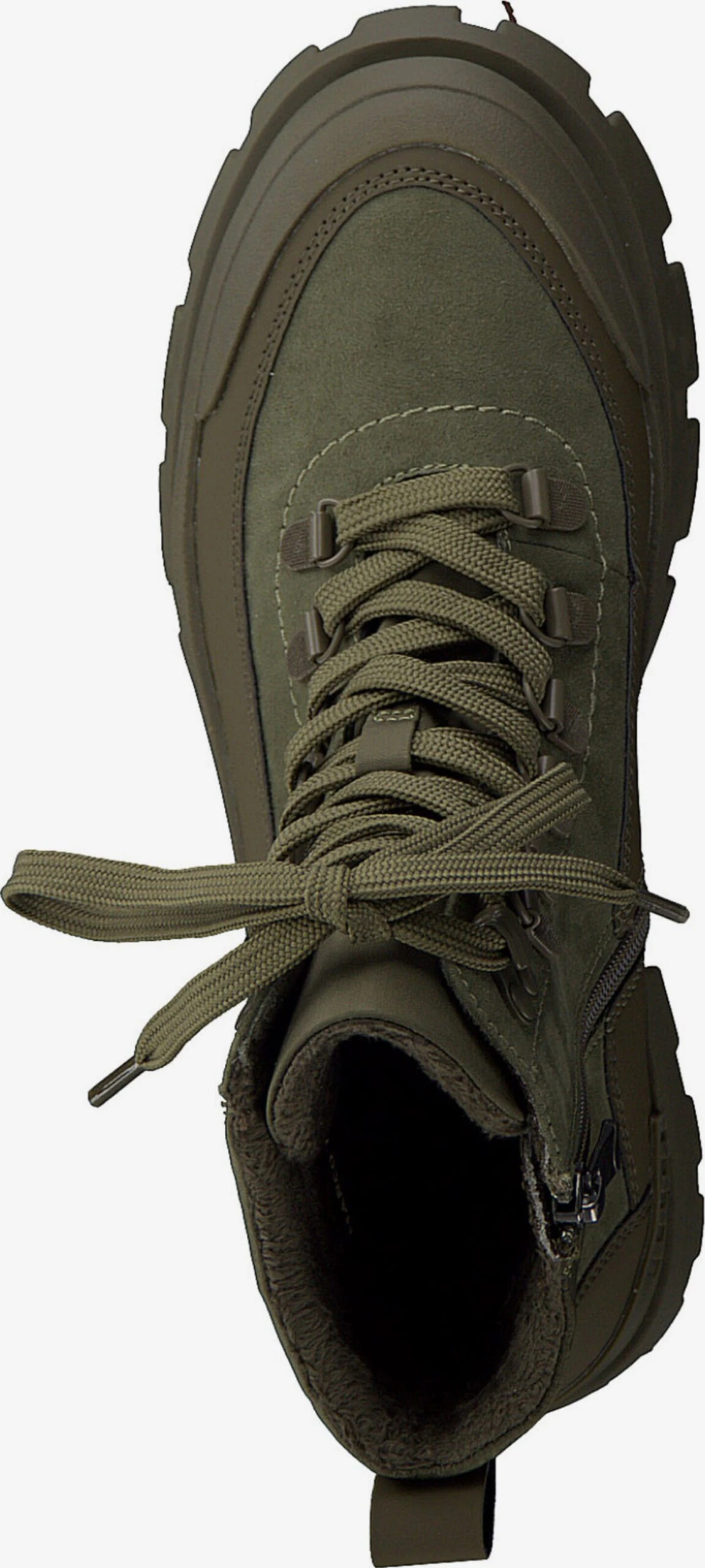 Marco Tozzi Enkellaarsjes Veterlaarsjes Dames Kaki 4 Marco Tozzi Enkellaarsjes Veterlaarsjes Dames Kaki - Afbeelding 4