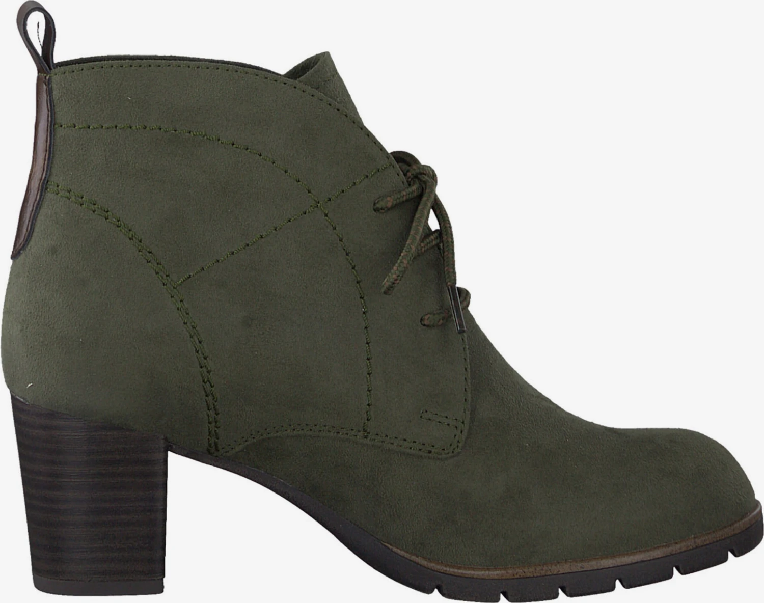 Marco Tozzi Enkellaarsjes Veterlaarsjes Dames Donkergroen 3 Marco Tozzi Enkellaarsjes Veterlaarsjes Dames Donkergroen - Afbeelding 3