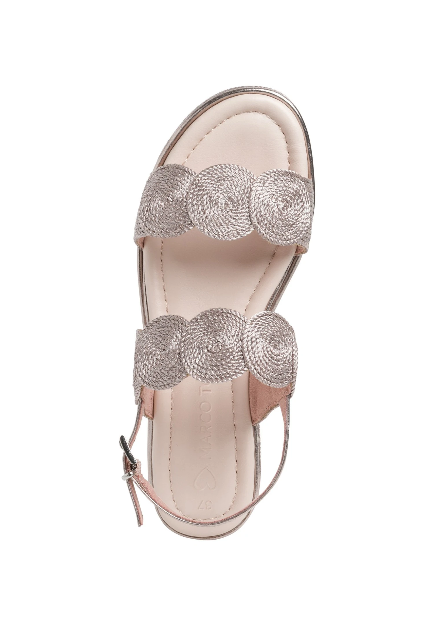 Marco Tozzi Sandalen Met Plateauzool - Rose Metallic 4 Marco Tozzi Sandalen Met Plateauzool - Rose Metallic - Afbeelding 4