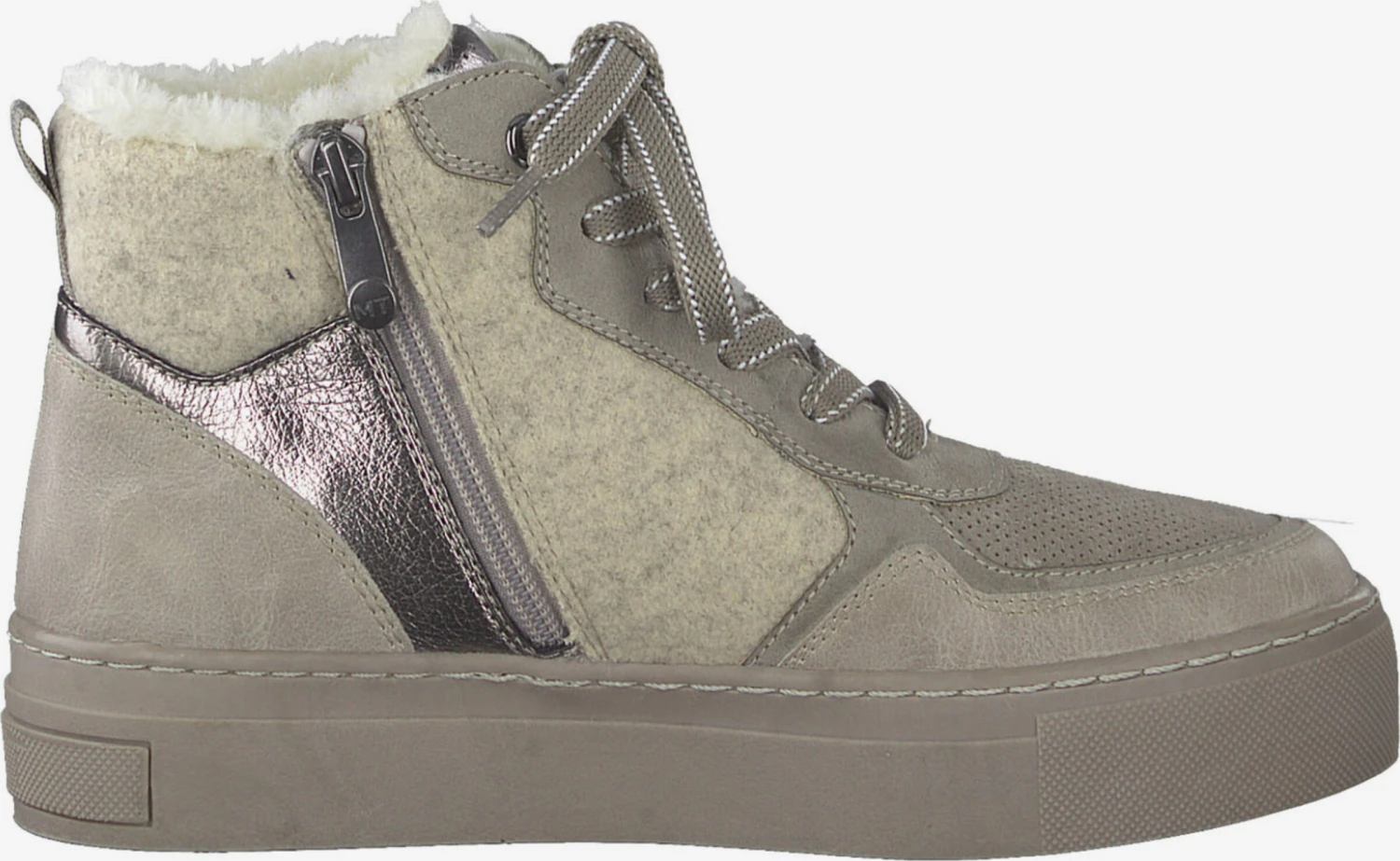 Marco Tozzi Enkellaarsjes Veterlaarsjes Dames Beige / Ecru / Lichtbeige 3 Marco Tozzi Enkellaarsjes Veterlaarsjes Dames Beige / Ecru / Lichtbeige - Afbeelding 3