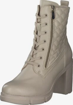 Marco Tozzi Enkellaarsjes Veterlaarsjes 25713-37 Dames Beige