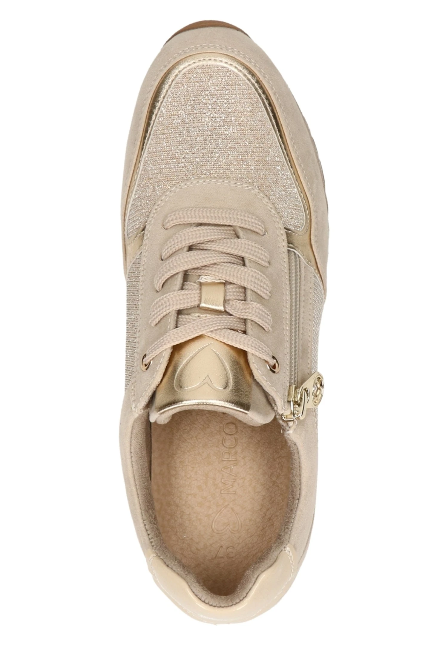Marco Tozzi Sneakers Laag - Beige 2 Marco Tozzi Sneakers Laag - Beige - Afbeelding 2