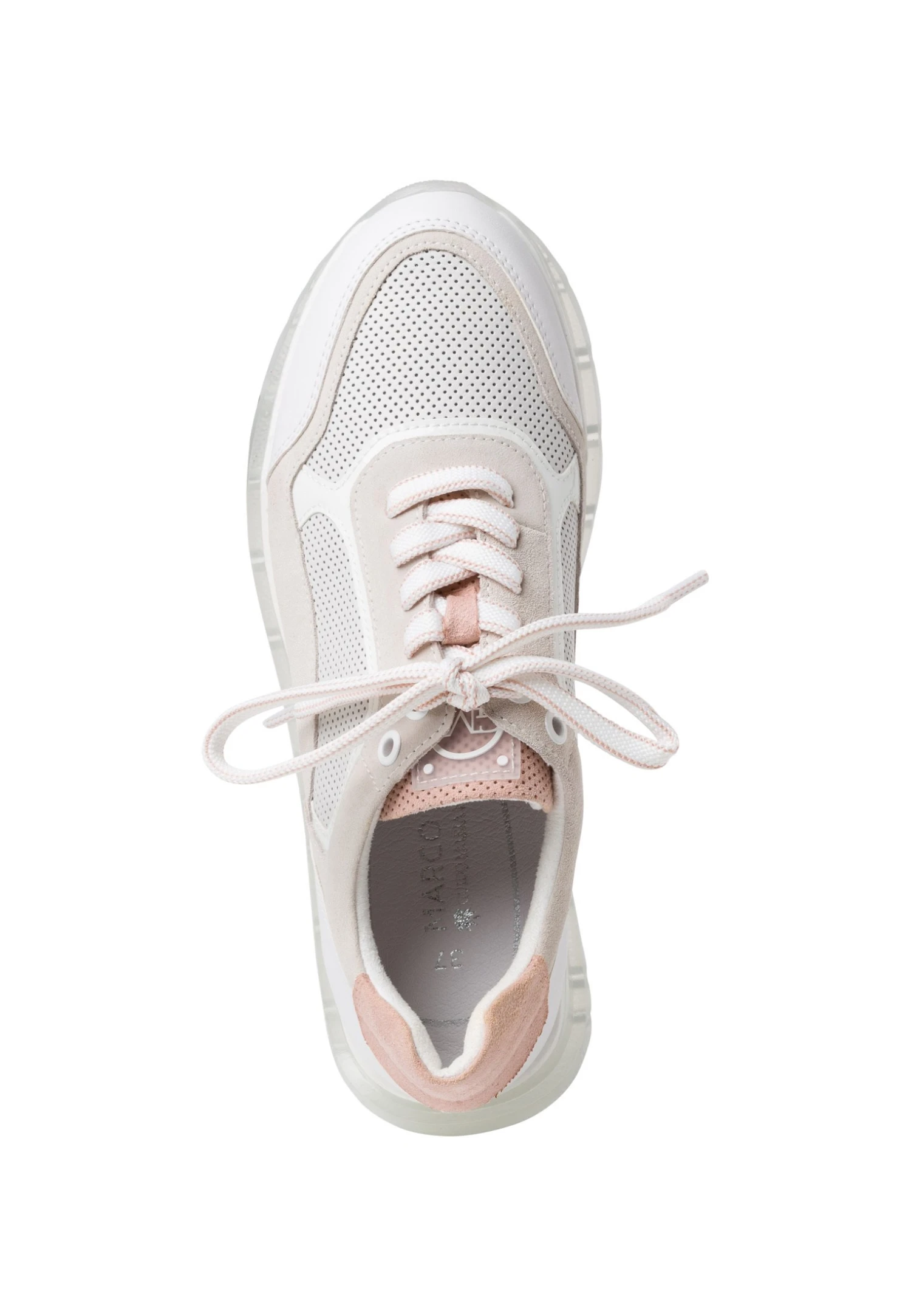 Marco Tozzi By Guido Maria Kretschmer - Sneakers Laag - White/Rose 2 Marco Tozzi By Guido Maria Kretschmer - Sneakers Laag - White/Rose - Afbeelding 2