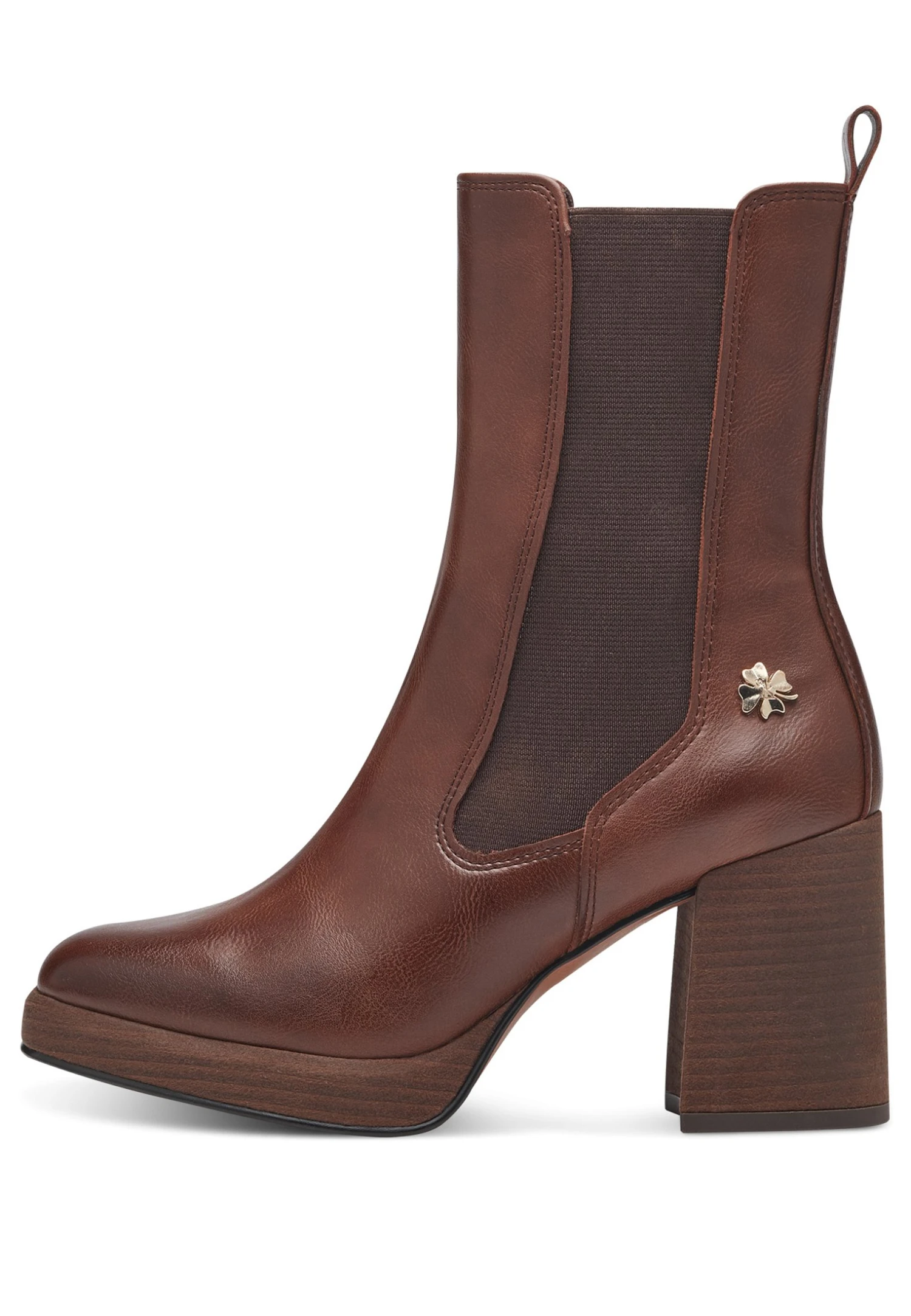 Marco Tozzi Elegante By Gmk Guido Maria Kretschmar - Enkellaarsjes Met Hoge Hak - Chestnut 1 Marco Tozzi Elegante By Gmk Guido Maria Kretschmar - Enkellaarsjes Met Hoge Hak - Chestnut